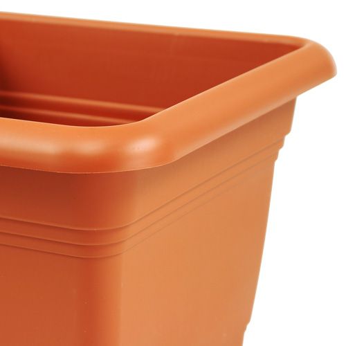 Floristik24 Vaso da fiori &quot;Nora&quot; 19 cm x 19 cm H15 cm terracotta, 1 pz