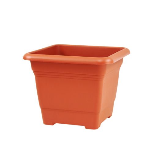 Floristik24 Vaso da fiori &quot;Nora&quot; 19 cm x 19 cm H15 cm terracotta, 1 pz