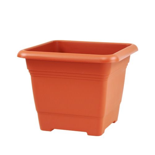 Floristik24 Vaso da fiori "Nora" 23 cm x 23 cm H18,5 cm terracotta, 1 pz