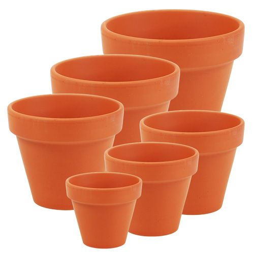 Floristik24 Vaso da fiori in argilla 10 pezzi