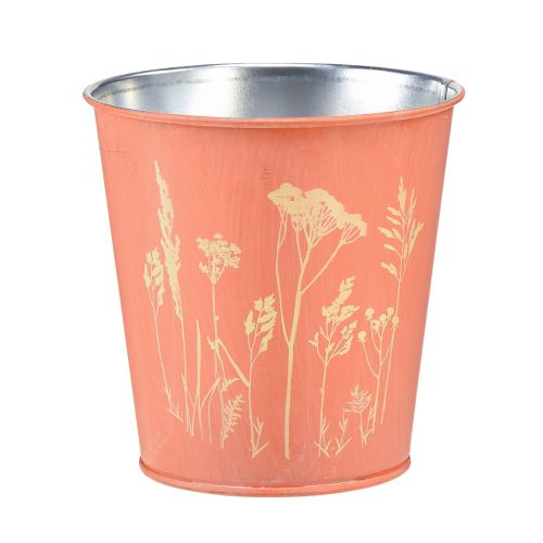 Vaso da fiori con fiori decoro giallo albicocca Ø10,5 cm H10,5 cm