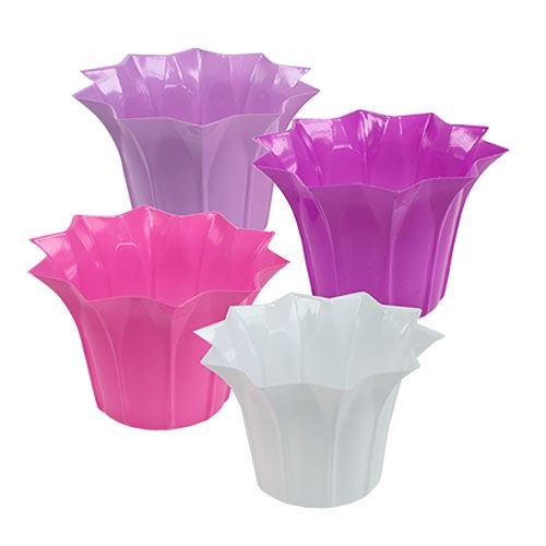 Floristik24 Fioriera in plastica Ø17cm H11,5cm 10pz