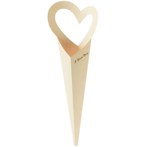 Prodotto Busta portafiori confezione regalo rose crema 46 cm 12 pz