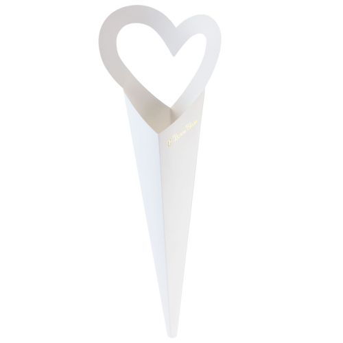 Prodotto Confezione regalo di rose con sacchetto di fiori bianco 46 cm 12 pz
