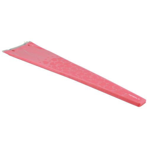 Floristik24 Bustina portafiori con cuori rosa Per una rosa 50 cm 50 pz