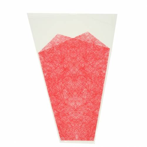 Prodotto Borsa per fiori iuta rossa L36cm L25cm - 12cm 50 pz