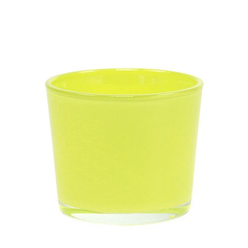 Floristik24 Vaso da fiori giallo Ø10cm H8.5cm