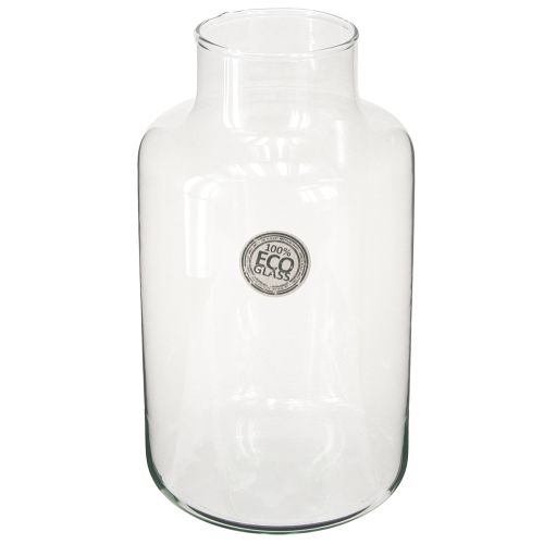 Prodotto Vaso per fiori in vetro decorativo con collo trasparente Ø14,5cm H25cm