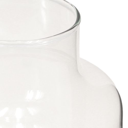 Prodotto Vaso per fiori in vetro decorativo con collo trasparente Ø14,5cm H25cm