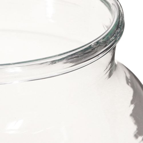 Prodotto Vaso per fiori in vetro trasparente vaso in vetro decorazione da tavolo Ø18cm H22cm