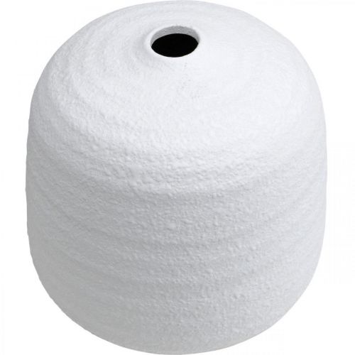 Prodotto Vaso da fiori, vaso in ceramica, vaso decorativo bianco Ø19cm H18cm