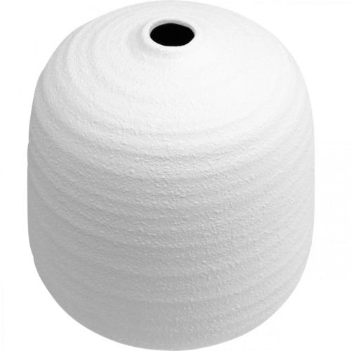 Prodotto Vaso da fiori, vaso in ceramica, vaso decorativo bianco Ø22cm H22,5cm