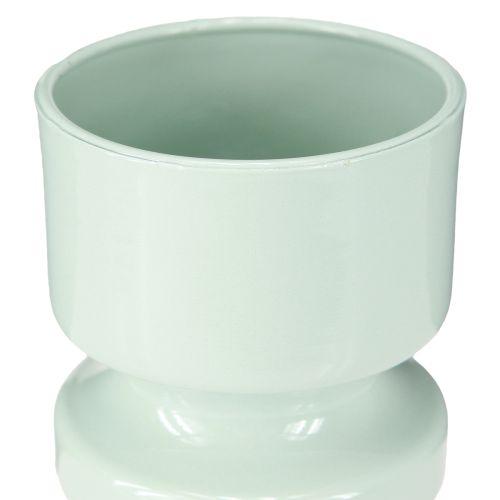 Prodotto Vaso per fiori in metallo smaltato verde menta Ø9cm H17.5cm