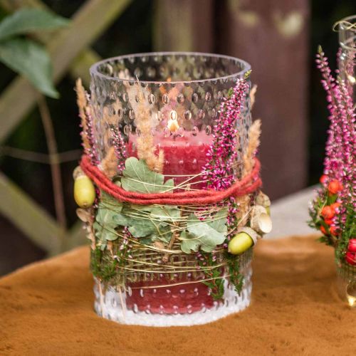 Prodotto Vaso per fiori, vaso in vetro, candela in vetro, lanterna in vetro Ø11,5 cm H18,5 cm