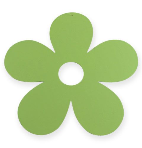 Floristik24 Fiore in legno per appendere Ø25cm verde