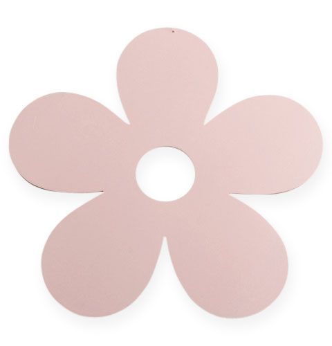 Floristik24 Fiore in legno per appendere Ø25cm rosa
