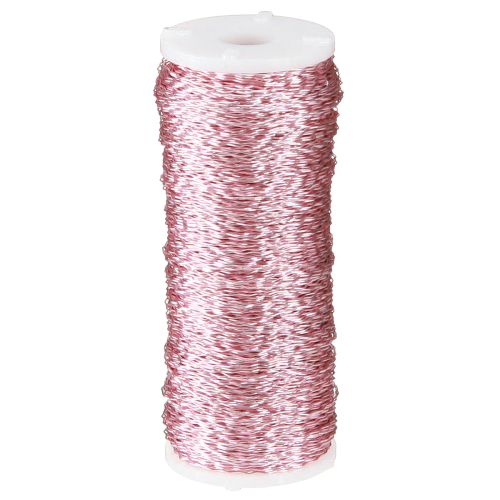 Floristik24 Filo effetto brodo Ø0.30mm 100g/140m rosa
