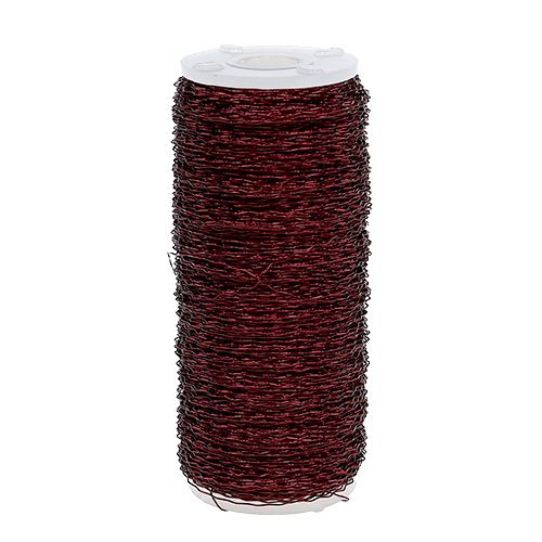 Floristik24 Filo effetto brodo Ø0.30mm 140m Bordeaux