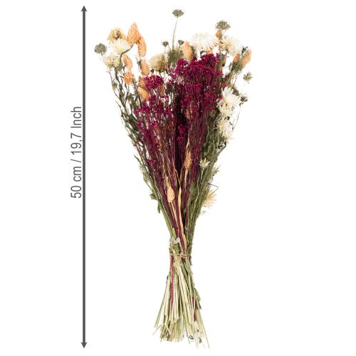 Prodotto Bouquet di fiori secchi perfetto per un'elegante decorazione da tavola in stile country, 50 cm