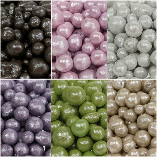 Perline decorative brillanti 4mm - 8mm colorate 1l