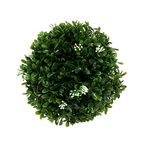 Floristik24 Sfera di bosso con fiori sfera decorativa verde Ø15cm 1 pz