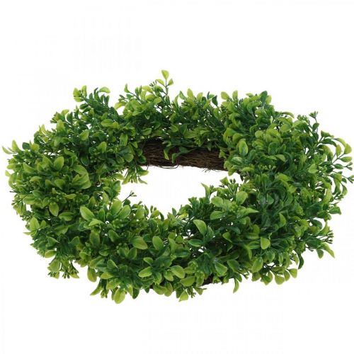 Floristik24 Corona di bosso artificiale ghirlanda decorativa verde Ø41cm