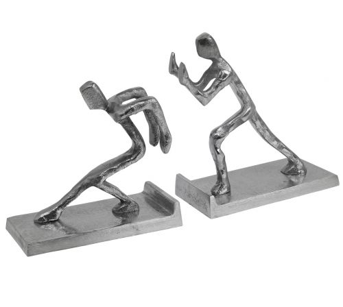 Floristik24 Fermalibri con figure fermalibri in metallo H15/18cm set di 2