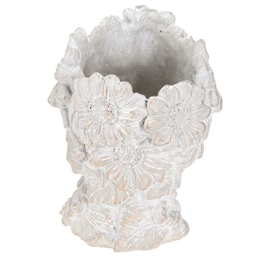 Prodotto Busto in pietra fusa scultura donna fioriera antica H21,5cm