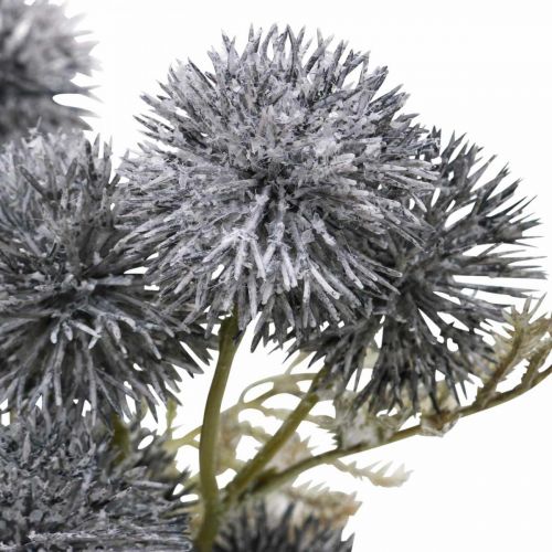 Floristik24 Cardo artificiale Blue Globe cardo L33cm 3 pezzi