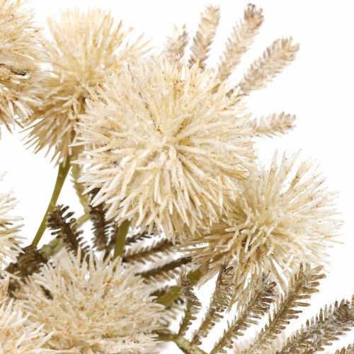 Cardo Artificiale Crema Drylook Globe Cardo 33cm 3pz