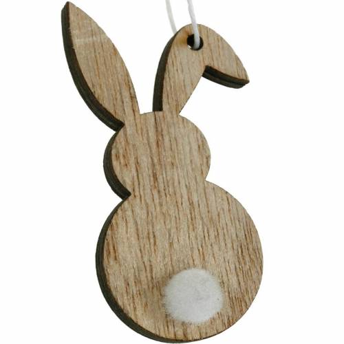 Floristik24 Coniglietto pasquale colorato in legno decorazione pasquale 12 pezzi