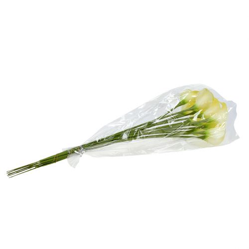 Prodotto Calla Artificiale Gialla 57cm 12 pz