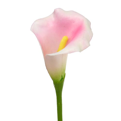 Floristik24 Fiore decorativo Calla rosa 57 cm 12 pezzi