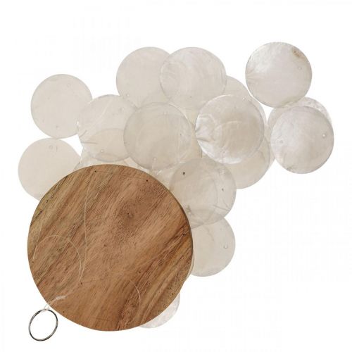 Floristik24 Capiz campanello a vento decorazione da appendere conchiglie madreperla Ø12cm 37cm