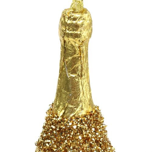 Prodotto Bottiglia di champagne per appendere oro chiaro 13,5 cm