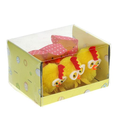 Floristik24 Pulcini di ciniglia 5 cm giallo 6 pezzi