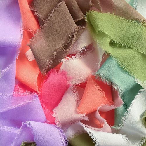 Prodotto Nastro in chiffon, nastro in tessuto, 40 mm, 15 m, vari colori
