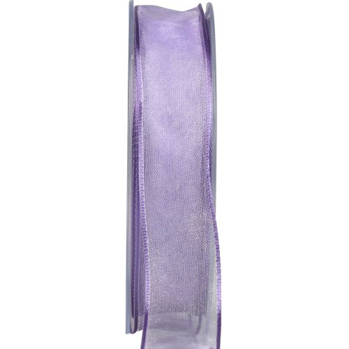 Nastro di chiffon organza nastro di organza viola 25mm 20m