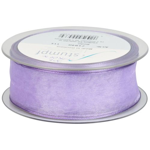 Prodotto Nastro di chiffon nastro di organza nastro decorativo di organza viola 40mm 20m