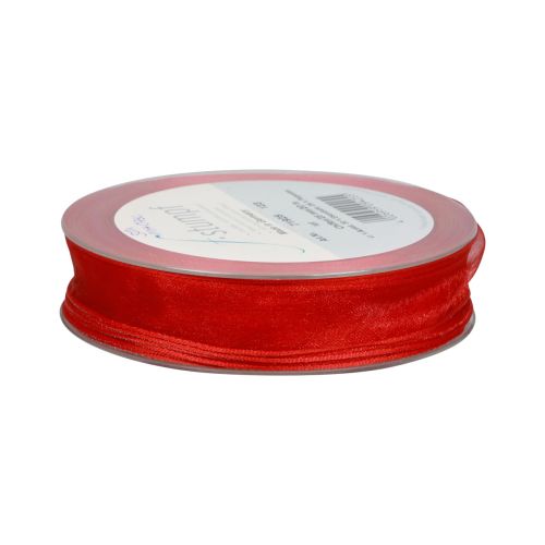 Prodotto Nastro di chiffon nastro di organza nastro decorativo organza rosso 15mm 20m