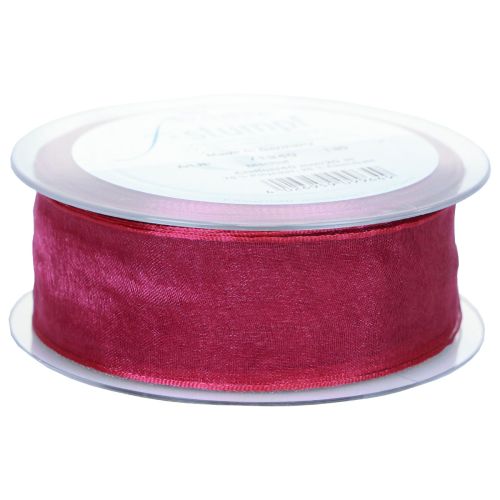 Prodotto Nastro di chiffon nastro di organza nastro decorativo di organza viola 40mm 20m