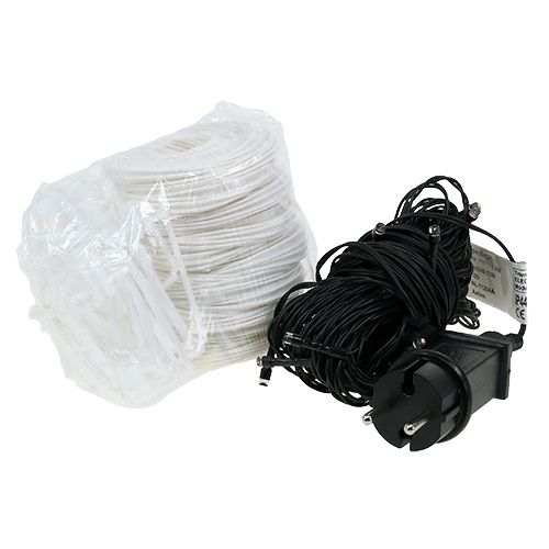 Floristik24 Lanterne cinesi con 20 LED bianchi 9,5 m