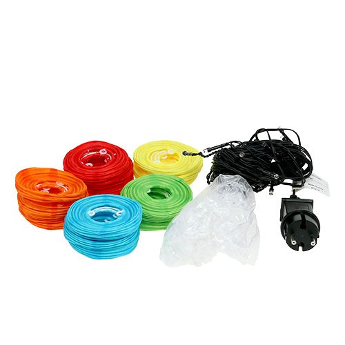 Floristik24 Lanterne cinesi con 20 LED colorati 9,5 m