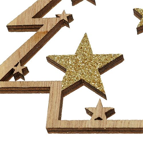 Prodotto Grucce natalizie assortite. 10cm con glitter 12 pz