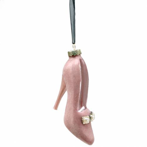 Floristik24 Pompe appendiabiti per albero di Natale rosa antica 11 cm 2 pezzi