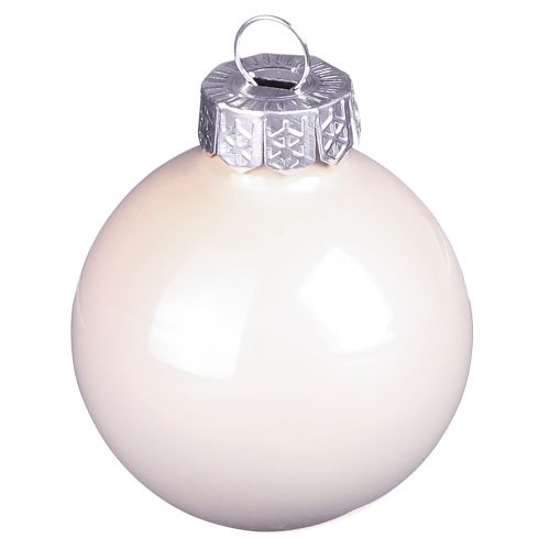 Palline per albero di Natale Palline per albero in vetro Berry Mix Ø5cm 24 pezzi Berry rosa beige crema lucido | Floristik24.it