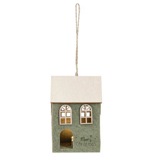 Prodotto Decorazione per albero di Natale in feltro decorazione casa verde H12,5 cm 2 pz