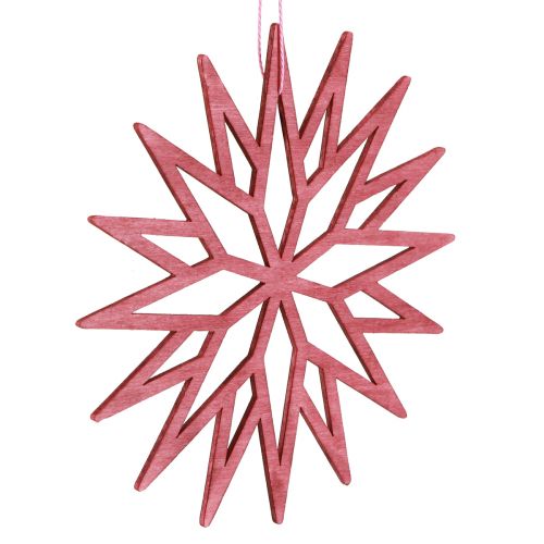 Prodotto Decorazione per albero di Natale fiocchi di neve decorazione in legno Bacca 15 cm 8 pz