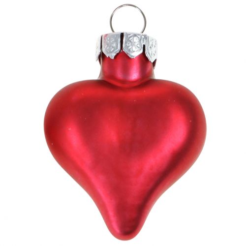 Prodotto Decorazioni per albero di Natale cuori rossi 3 cm 22 pz
