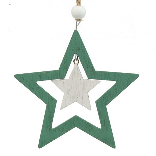 Prodotto Decorazioni misti per albero di Natale Verde, bianco 10 cm 9 pezzi